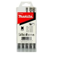 ราคา MAKITA D-17784 ชุดดอกสว่านโรตารี่ เจาะปูน/คอนกรีต - SDS PLUS แบบ 5 ตัว/ชุด รุ่น D-17784 (14538899432)