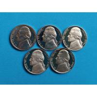 ราคา Jefferson 5 Cent Nickels คละปี #นิกเกิลขัดเงา (29617519019)