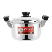 ราคา ZEBRAหม้อต้ม สเตนเลส ขนาด 26 ซม.สเตนเลสสตีล เกรด SUS304 ตราหัวม้าลาย (26734144719)