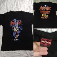 ราคา เสื้อยืดงานสกรีนวงAC DC ป้ายBIG TOE. ของแท้ มือสอง (24872450492)