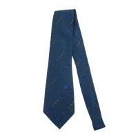 ราคา เนคไท Celine Silk Navy Blue Chain Stripe Spain เนคไทแบรนด์เนม ของแท้ (26225826467)