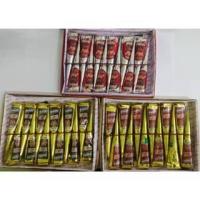ราคา (กล่อง 12 ชิ้น) สีเพ้นเฮนน่า Henna (23586351275)