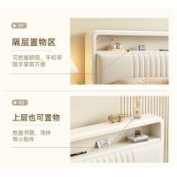 ราคา โบราณครีมเตียงคู่สีขาวเตียงแต่งงานที่ทันสมัย 9เลขที่ (52255720963)