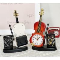 ราคา นาฬิกาตั้งโต๊ะพร้อมที่ใส่ปากกานาฬิกาไวโอลินตกแต่ง (29440033021)