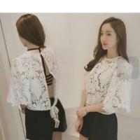 ราคา ✨✨New Arrival✨✨ เสื้อลูกไม้แขนกระดิ่ง เว้าหลัง มีสายผูกช่วงเอว ลูกไม้เนื้อดี งานสวยชนแพลต ได้ไปไม่มี (17191676)