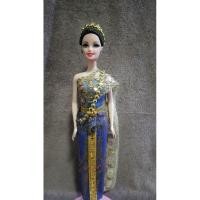 ราคา ชุดตุ๊กตาบาร์บี้สไบเฉียง (27906519463)