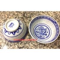 ราคา ถ้วยกระเบื้อง ใส่ข้าว ถ้วยเจฉ่าย เนื้อกระเบื้อง กังไส ลายเม็ดแตง ขนาด 4-4.5 นิ้ว (8613300803)