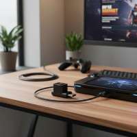 ราคา อะแดปเตอร์ขยายพอร์ต Type-C USB C ตัวเชื่อมต่อ 2 in 1 ชาย-หญิง สําหรับอุปกรณ์เสริม Steam Deck (53600818757)