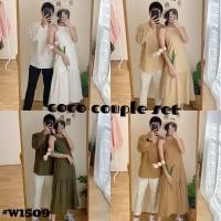 ราคา พร้อมส่ง ชุดคู่รัก เสื้อทรงคอจีนแขนยาว+เดรสยาวทรงหางปลาติด#W1509,W1510 coco couple set (14591258894)