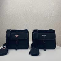 ราคา Prada New Style Three-in-One Combine Messenger Bag All-Match Fashion Mens Shoulder Bag (41927211091)