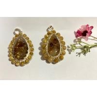 ราคา จี้เงินแท้92.5เป็นไหมทองเกรดสวยมาก☘️ไหมทองสวยเหมือนเอาเส้นทองใส่เลยค่ะ (41962124602)