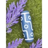 ราคา 38 มม.X 13.1 มม.สีฟ้า Chalcedony Nine Eyes Dzi Supreme Noble สไตล์ U Compassion Growth Authority Blue Chalced 9 Eyed Dzi Nine Eyes Dzi Manik CW2679 (23943706742)