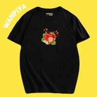 ราคา วันปิยะ เสื้อลาย สตอเบอร์รี่ ผ้า Cotton 100% ผ้านุ่ม ใส่สบาย (25667559669)