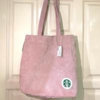 ราคา กระเป๋าผ้าลูกฟูก สตาร์บักส์ #Starbucks สินค้าใหม่ แท้จาก shop พร้อมส่ง สีชมพู (2912008839)