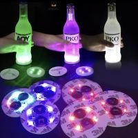ราคา ที่รองแก้วเรืองแสง แก้วเครื่องดื่ม มีไฟ LED เรืองแสง ใช้แบตเตอรี่ สําหรับตกแต่งปาร์ตี้ บรรยากาศ ขวดไวน์ที่นั่งLight✨Geoo (29721049548)