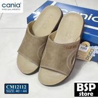 ราคา Cania รุ่น CM 12112 สีน้ำตาลอ่อน รองเท้าแตะ cania [คาเนีย ดูแล...แคร์ทุกก้าว] (22943514590)