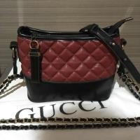 ราคา ใบสุดท้าย ชาเนล กาเบรียล Gabrielle 9” งานหนังพรีเมี่ยม สีแดงไวน์ (1582148366)