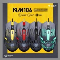 ราคา Mouse NUBWO NM-106 เมาส์เกมมิ่งแบบสาย usb มีทั้งหมด4สี ปรับ DPI ได้ถึง 2400 dpi สายยาว 1.4 เมตร (26103894099)