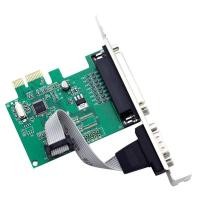 ราคา RS232 RS-232 Serial Port COM & DB25เครื่องพิมพ์พอร์ตขนานLPT To PCI-E PCI Express Adapter Converter (3352243111)