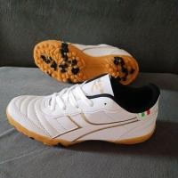 ราคา Diadora รองเท้าฟุตซอลมินิฟุตบอลสีขาวทองเย็บรอบตัว แรงสุดๆ (47052410471)