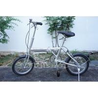 ราคา จักรยานพับได้ญี่ปุ่น - ล้อ 16 นิ้ว - ไม่มีเกียร์ - อลูมิเนียม - Bridgestone Sneaker Light - สีเงิน [จักรยานมือสอง] (55904784890)