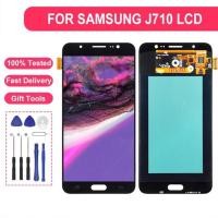 ราคา หน้าจอ พร้อมทัชสกรีน SAMSUNG J7(2016)/J710/J710F LCD Display จอ + ทัช Samsung galaxy J7(2016)/J710/J710F) งานแท้ (22048706025)