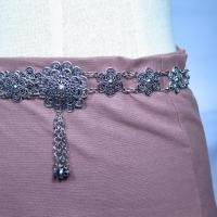 ราคา เข็มขัดไทยออเจ้า เข็มขัดผ้าถุง สีเงินรมดำ ล้านนา22 (1101858042)