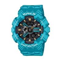 ราคา Casio Baby-G นาฬิกาข้อมือผู้หญิง สายเรซิ่น รุ่น BA-110TP-2A - สีฟ้า (443680855)