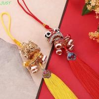 ราคา JUST Lion Dance เครื่องประดับสร้างสรรค์, พู่ Lucky Lion Dance จี้รถ, ประณีตสไตล์จีน Fortune Lion Red Lion Wake พวงกุญแจเทศกาลฤดูใบไม้ผลิ Decor (44655675284)