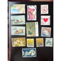 ราคา แสตมป์ไทยสะสมใช้แล้วรุ่นหน้าดวง2-3บาท 13 ดวง (41427908005)