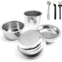 ราคา NEOUZA 51mm1/2/4Cups ชุดตะกร้ากรองกาแฟสแตนเลส (รวม 7 ชิ้น) 51mm For Coffee Bottomless Portafilter combo set Delonghi EC680/EC685 ECP35.31 Breville 250XL Staresso SP300 Espresso Machine (8564608462)