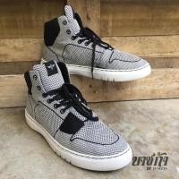 ราคา รองเท้าผ้าใบ หุ้มข้อ /สีดำ-ขาว /เบอร์ 44.5/ 29cm (27779075222)