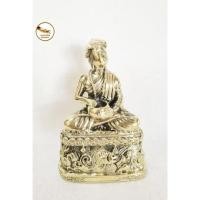 ราคา พระอุปคุต พระบัวเข็ม ทำจากทองเหลืองแท้ 100%ทำผิวขัดเงา พิมพ์ใส่หมวกรูปใบบัวขนาด หน้าตัก 3"สูง​ 14 cm (16105970697)