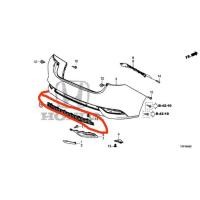 ราคา กาบใต้กันชนหลังชิ้นกลางฮอนด้า hondaซิตี้cityปี2017ถึง2020รุ่นgen6 minor change (10351370513)