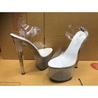 ราคา รองเท้าแก้ว แบบรัดส้น ส้นสูง 7 นิ้ว (7970802563)