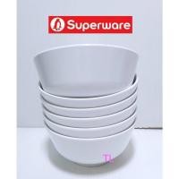 ราคา ซุปเปอร์แวร์ ชาม4.5"=6ชิ้น (ถ้วยแบ่งไม่มีกล่อง) สีขาวกลม ซุปเปอร์แวร์เกรดA (17384283143)