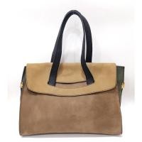 ราคา (Free shipping) Stuart Weitzman Leather handbag/Shoulder Bag กระเป๋าหนังแท้ ของแท้ (28732569749)