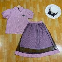 ราคา ชุดเซ็ทลายสก๊อตเสื้อกระโปรง (7210331974)