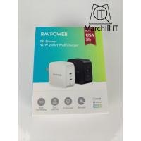 ราคา (ลดล้างสต็อก)RAVPower หัวชาร์จ รุ่น RP-PC128 PD Pioneer 90W GaN Tech USB C (แถมสาย C to C 1.5 เมตร 1 เส้น) (17562506080)