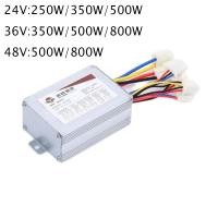ราคา 24 V/36 V/48 V ไฟฟ้าจักรยานแปรงมอเตอร์ Controller 250 W/350 W/500 W/800 W DC แปรงมอเตอร์ Controller สําหรับไฟฟ้าจักรยานอะไหล่ (26836049113)