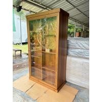ราคา ตู้โชว์+ตู้ซ่อนไม้สัก (26192300311)