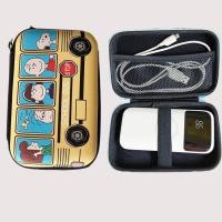 ราคา น่ารัก Snoopy Organizer Gadget กรณีซิปกระเป๋าเก็บหูฟังชุดหูฟัง Usb Card Sd พกพา Power Bank กล่องกระเป๋า (29917696999)