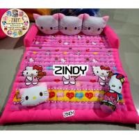 ราคา ที่นอนโซฟาหัวตุ้กตาลายคิตตี้อุ้มหมีผ้านาโน2in1 พับเป็นโซฟากางออกเป็นเตียง แถมหมอน1 หมอนข้าง1 (1411063524)