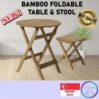 ราคา สจ ไม้ไผ่โต๊ะพับได้เก้าอี้พับได้/ โต๊ะกลมพับได้ไม้มินิมอลและเก้าอี้/ เก้าอี้โต๊ะปิกนิก (26012735217)
