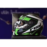 ราคา หมวกกันน็อค Real Tornado Razor เขียว-ขาว M (3859259780)