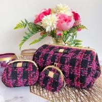 ราคา Rugao กระเป๋าเครื่องสำอางค์ กระเป๋าสตางค์สีชมพูสดใส (6477820299)