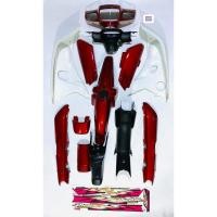 ราคา ชุดสีดรีมc100n รุ่นบังลมขาว พร้อมสติ๊กเกอร์ รอ 14 ชิ้น ทั้งคัน รอ+A1+B23+C7 (9353035857)