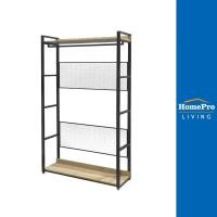 ราคา [ จัดส่งพร้อมประกอบ ] HomePro ตู้เสื้อผ้า 1 ราวแขวน PLANK 120 ซม. สีน้ำตาล/ดำ แบรนด์ FURDINI (25126053923)