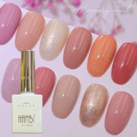 ราคา สีเจล HANBI สีเจลโทนสีชมพู สีนูด สีน้ำตาล สีกากเพชร สีเจลเข้มข้น สีสวย ขวดสวย (HANBI ขวดเหลืองอ่อน) (12045837113)