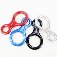 ราคา Rock Climbing Descender 35KN Figure 8 Word Rope Descender Climbing Ring Downhill Eight Ring Gear Climbing Device Equipme (44754588173)